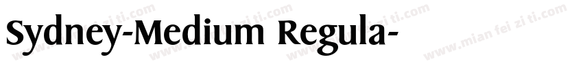 Sydney-Medium Regula字体转换